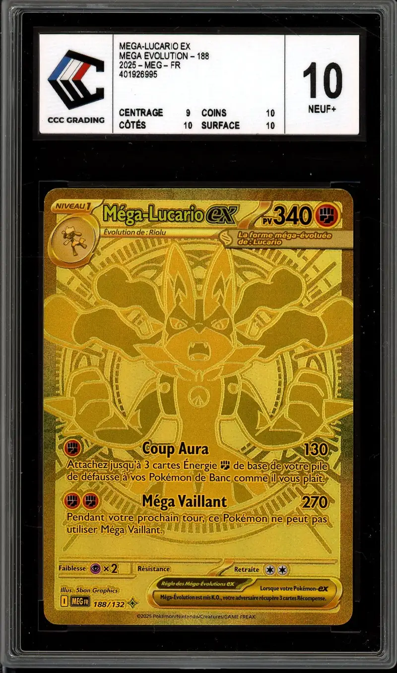 CCC 10 Méga-Lucario Ex Gold