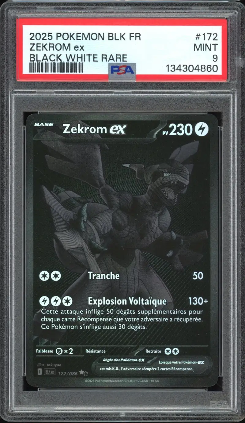 PSA 9 Zekrom Ex