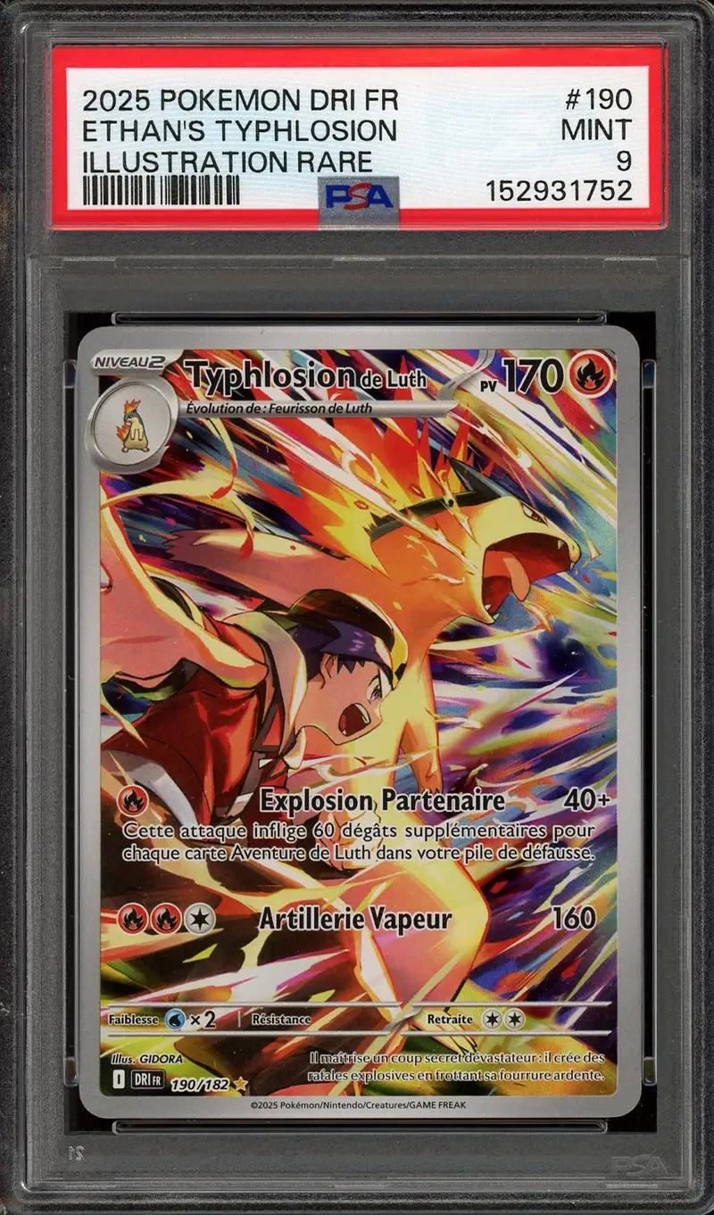 PSA 9 Typhlosion de Luth
