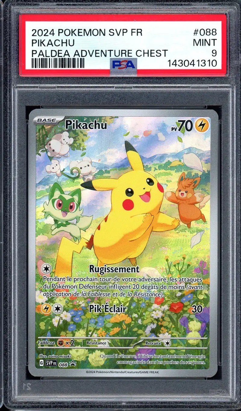 PSA 9 Pikachu