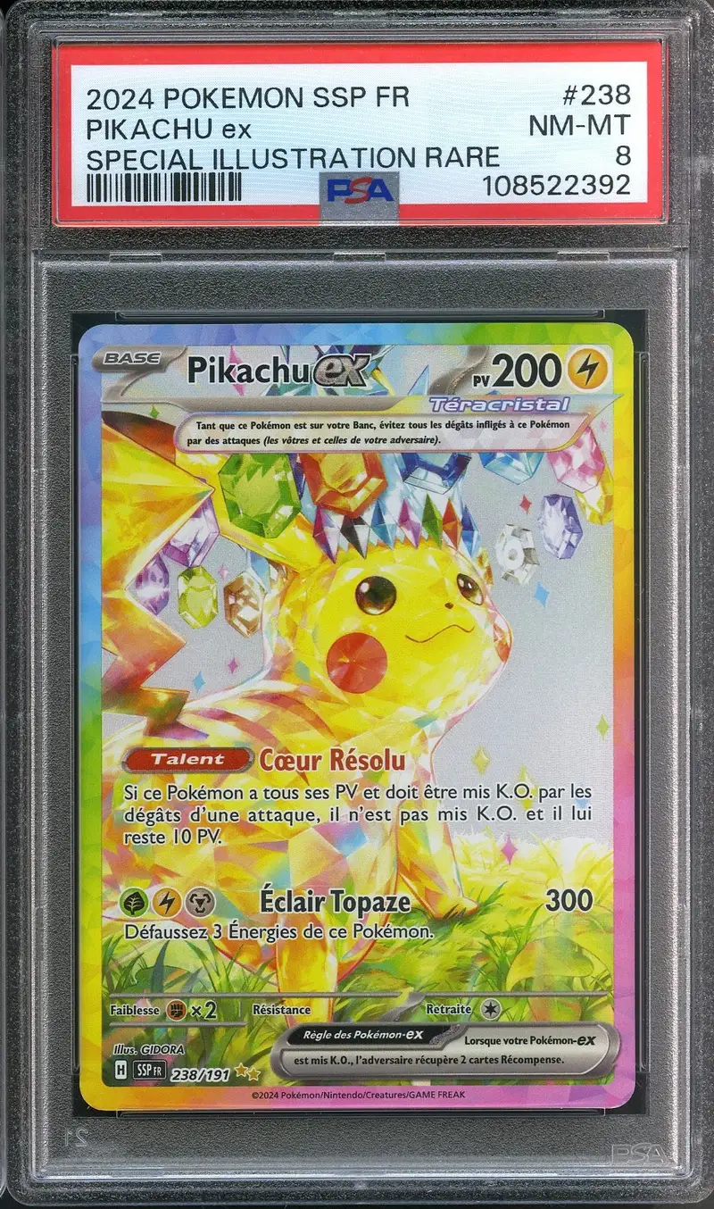 PSA 8 Pikachu Ex