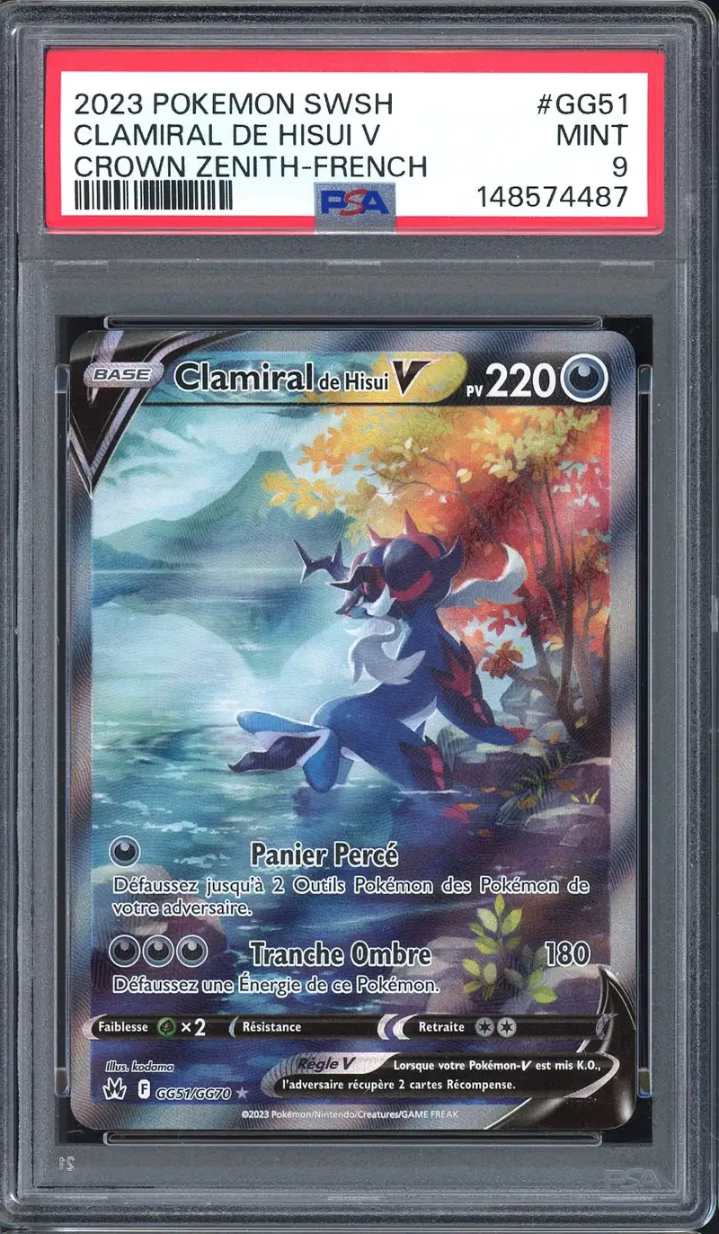 PSA 9 Clamiral de Hisui V