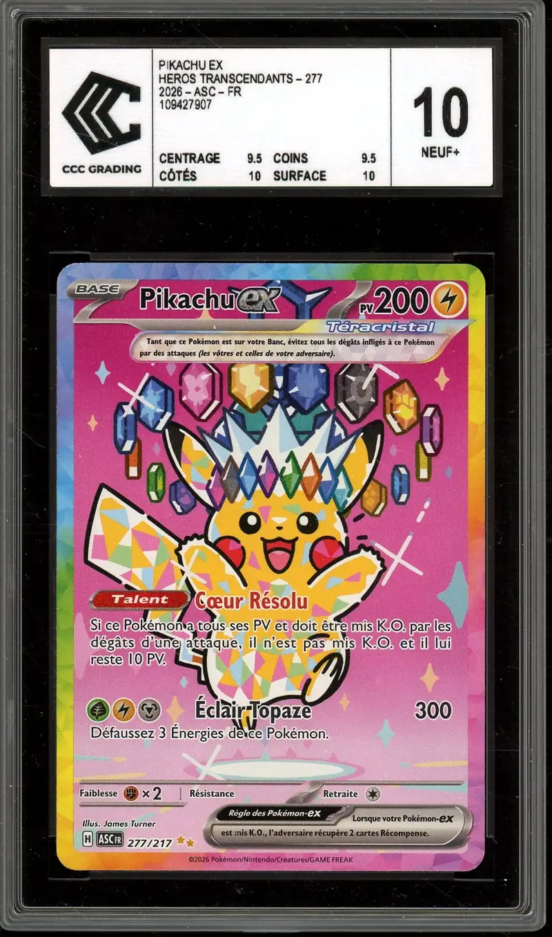 PSA 7 Pikachu