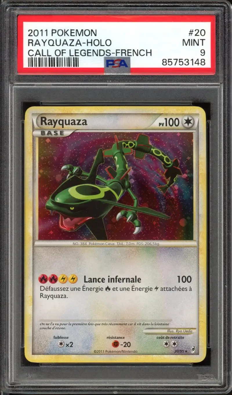 PSA 9 Rayquaza Holo