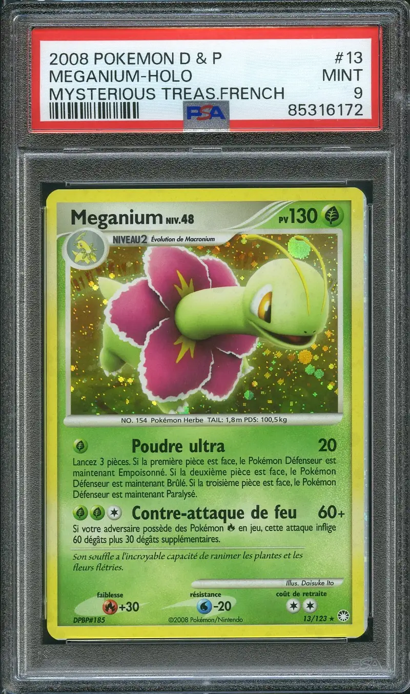 PSA 9 Meganium Holo