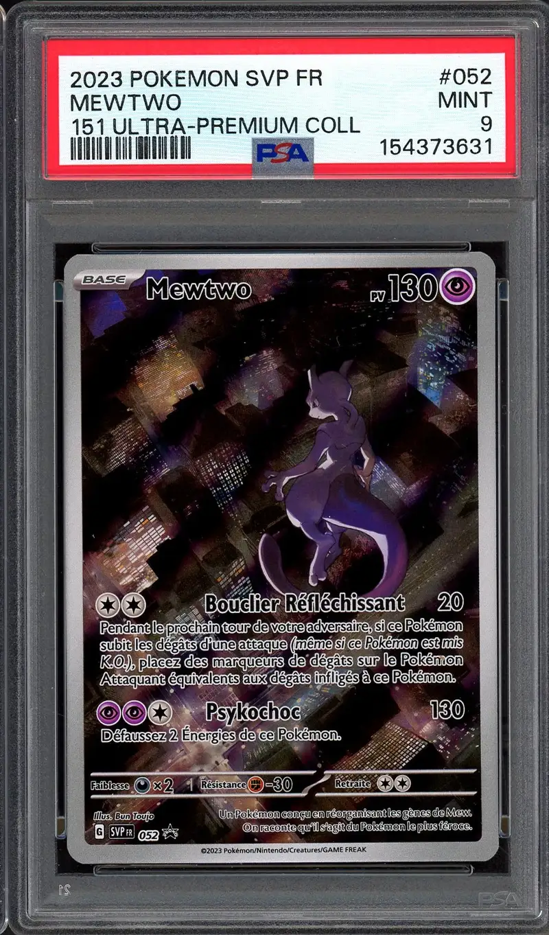 PSA 9 Mewtwo