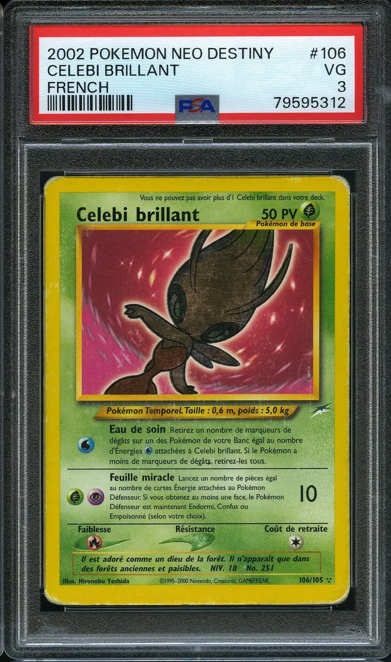 PSA 3 Celebi Brillant Holo