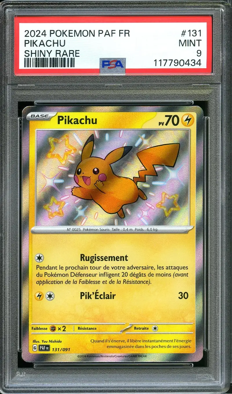 PSA 9 Pikachu Shiny