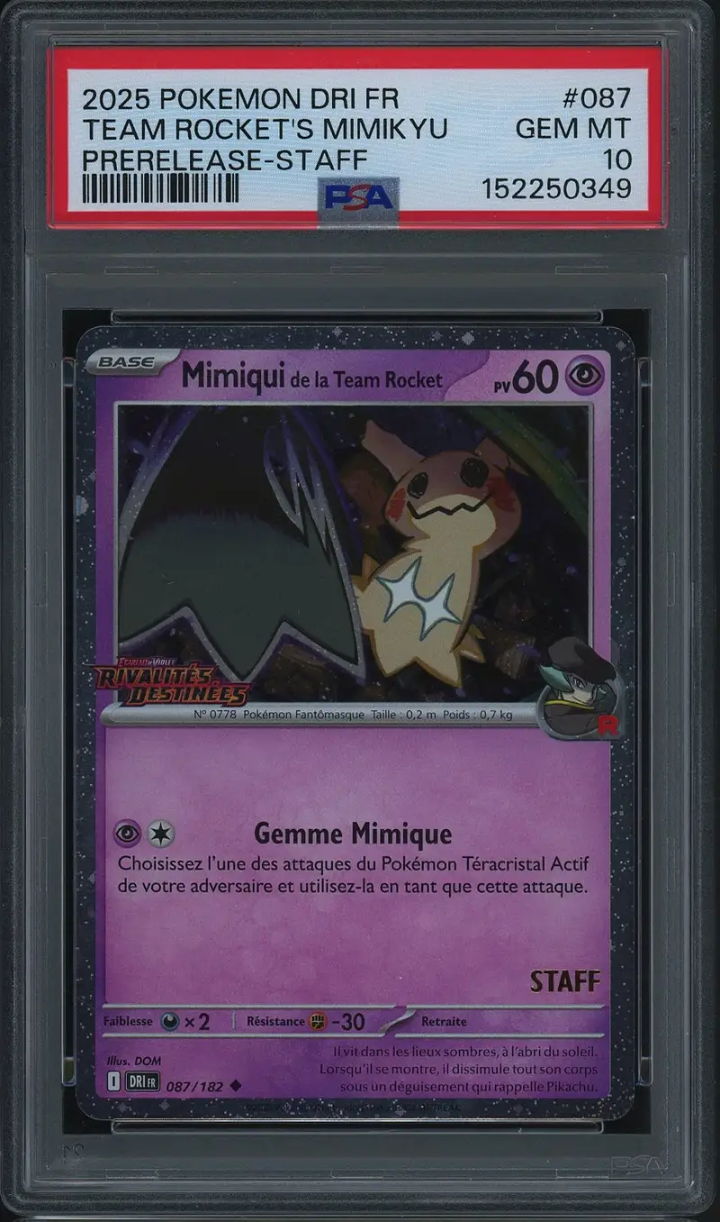 PSA 10 Team Rocket's Mimikyu