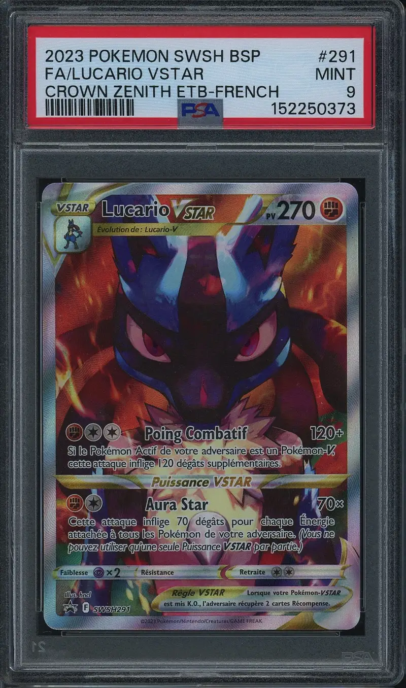 PSA 9 Lucario VStar