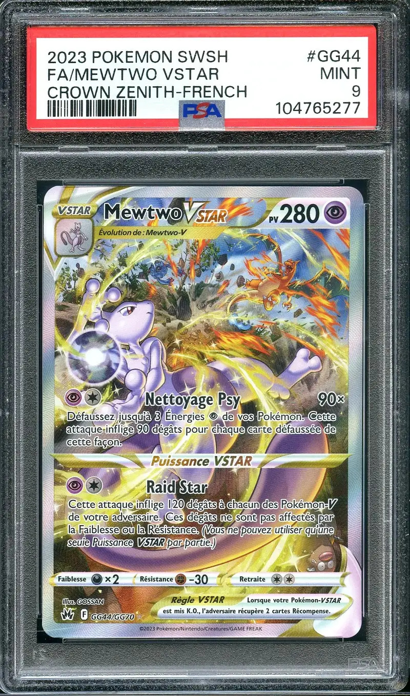 PSA 9 Mewtwo VStar
