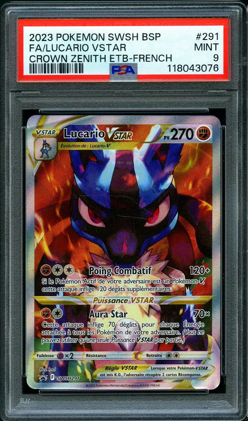 PSA 9 Lucario VStar