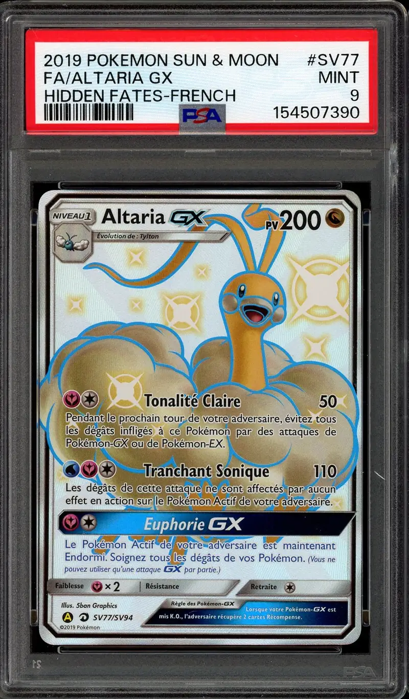 PSA 9 Altaria Gx Shiny