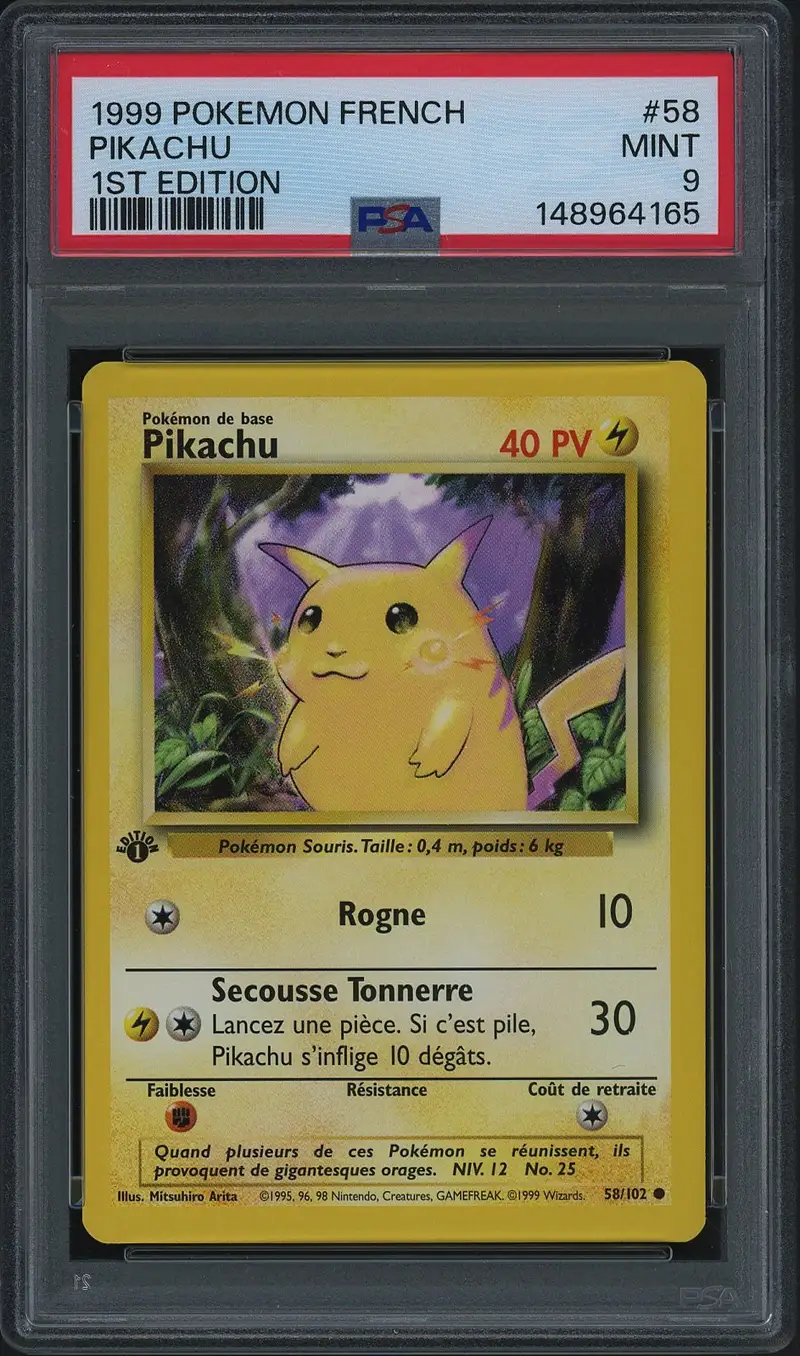 PSA 9 Pikachu