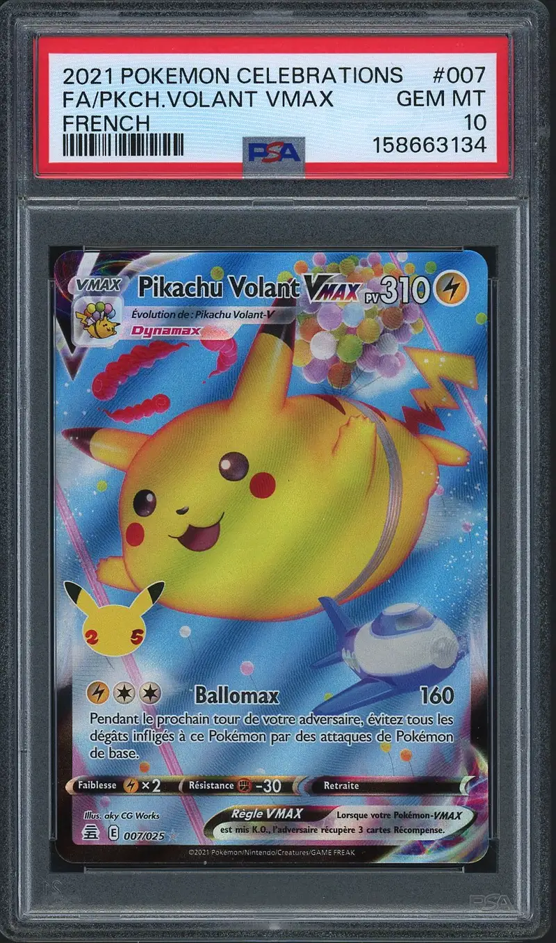 PSA 10 Pikachu Volant VMax