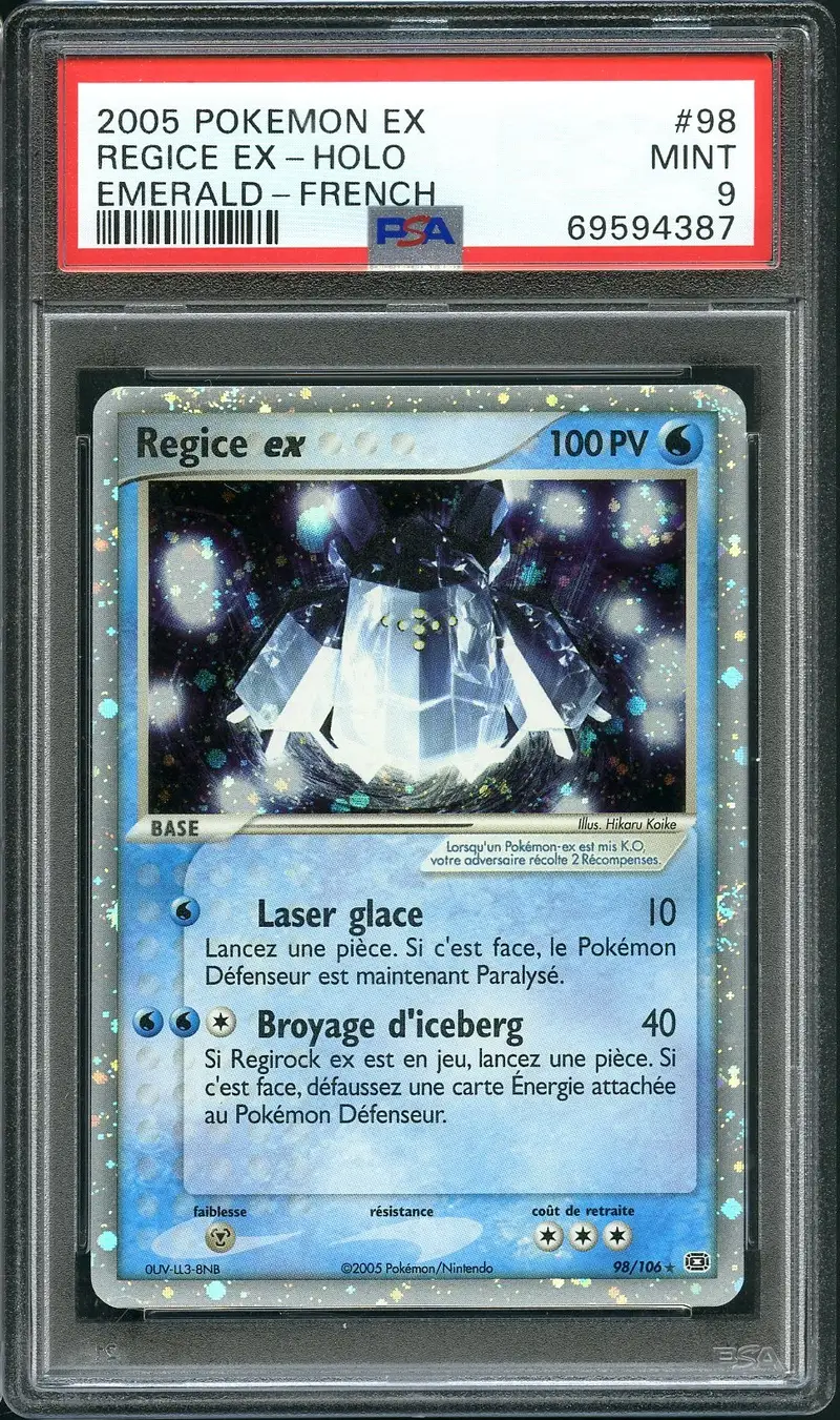 PSA 9 Regice Ex