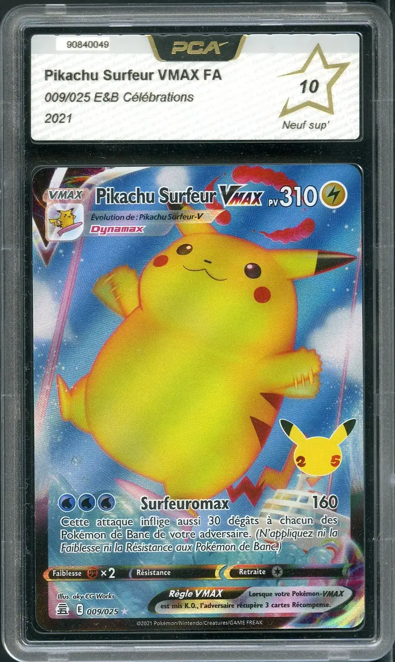 PCA 10 Pikachu Surfeur VMax