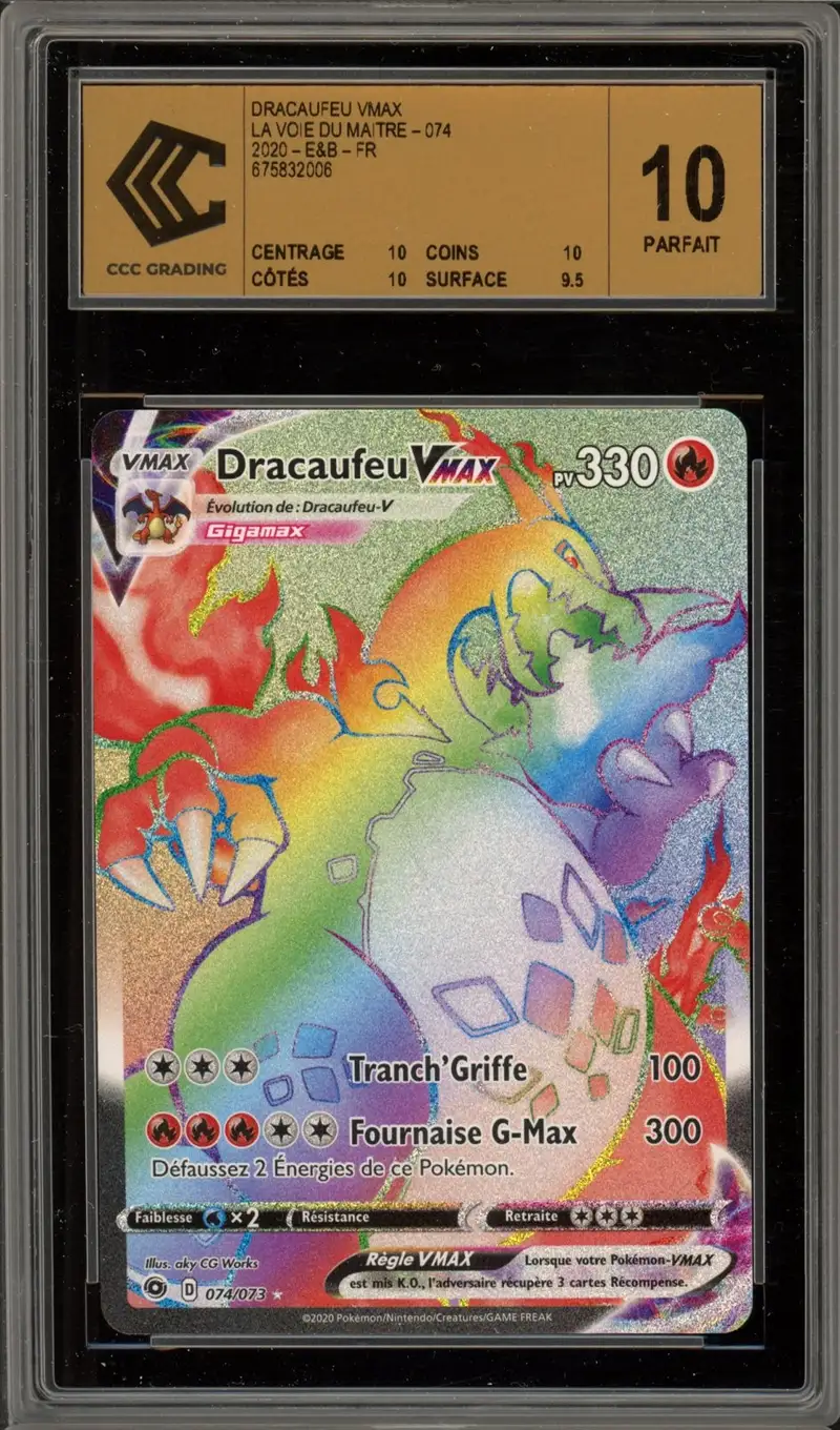 CCC 10 Dracaufeu VMax Rainbow