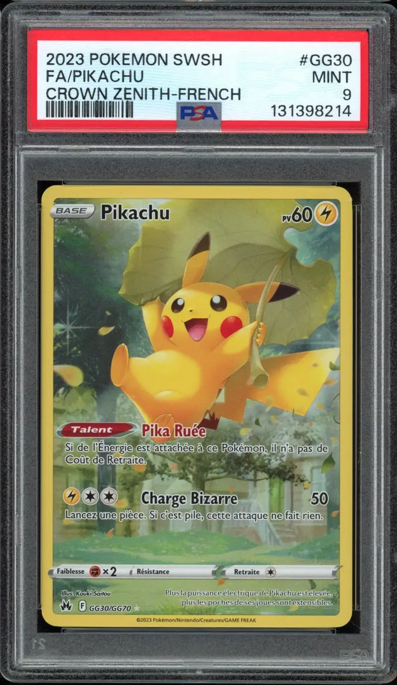 PSA 9 Pikachu