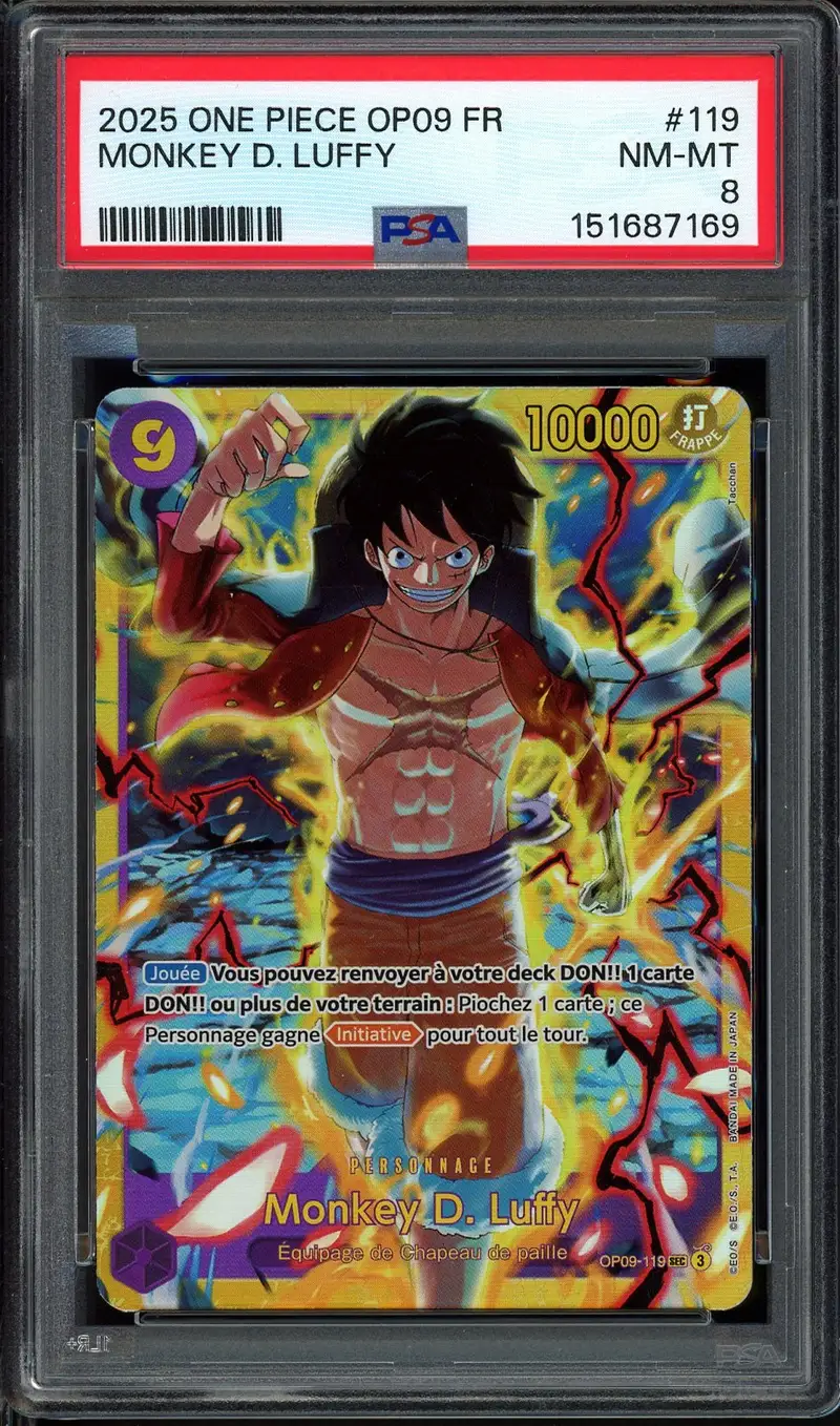 PSA 8 Monkey D. Luffy