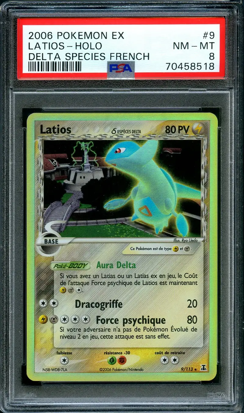 PSA 8 Latios Holo