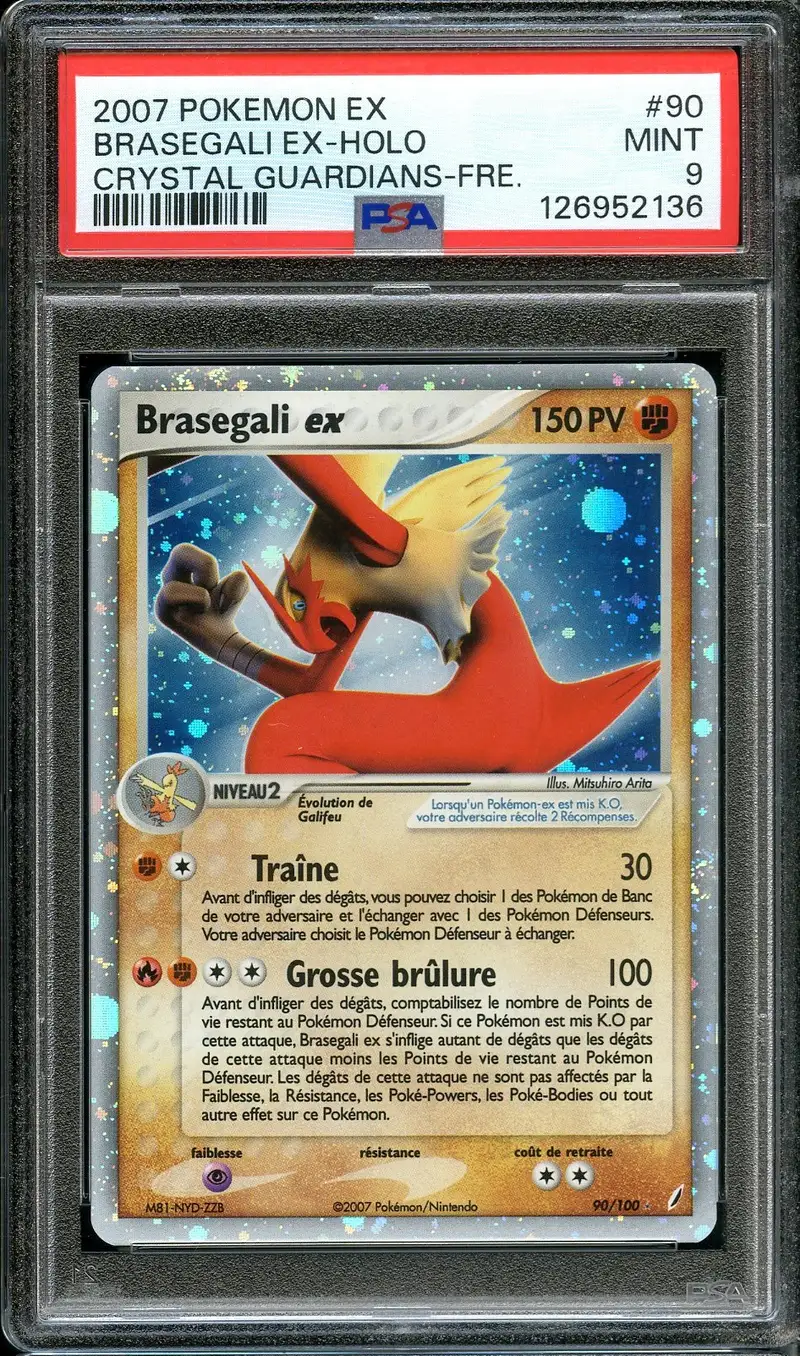 PSA 9 Braségali Ex