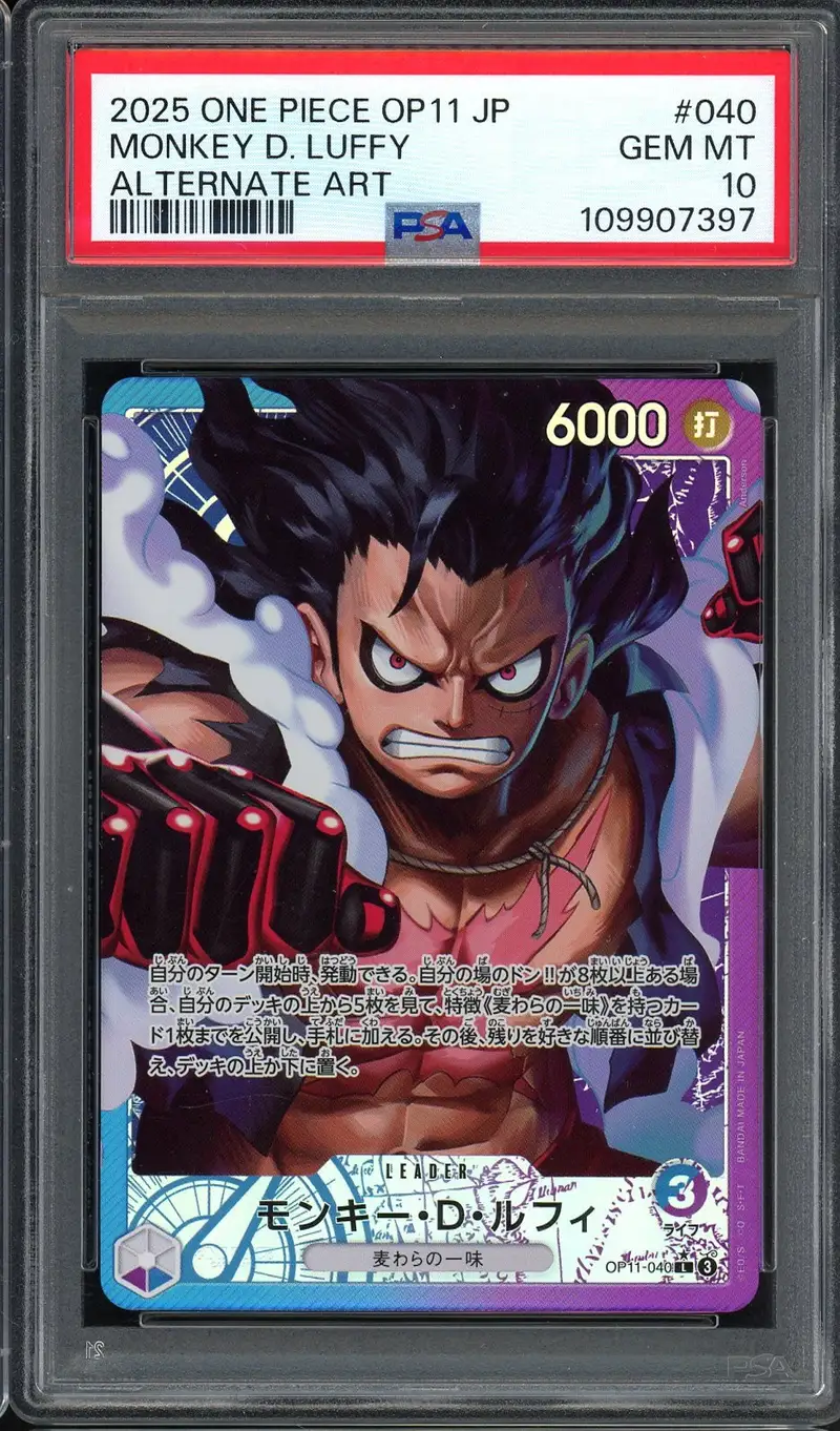 PSA 10  Monkey D. Luffy