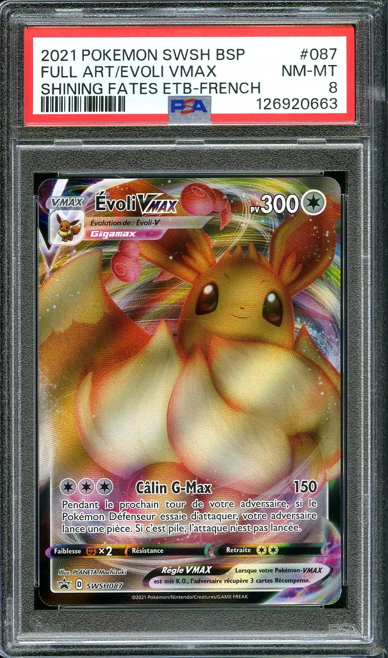 PSA 8 Evoli VMax