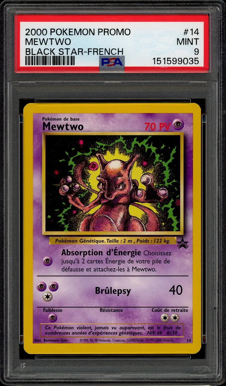 PSA 9 Mewtwo