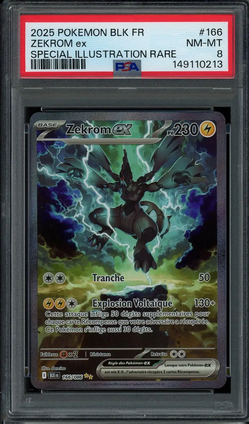 PSA 8 Zekrom Ex