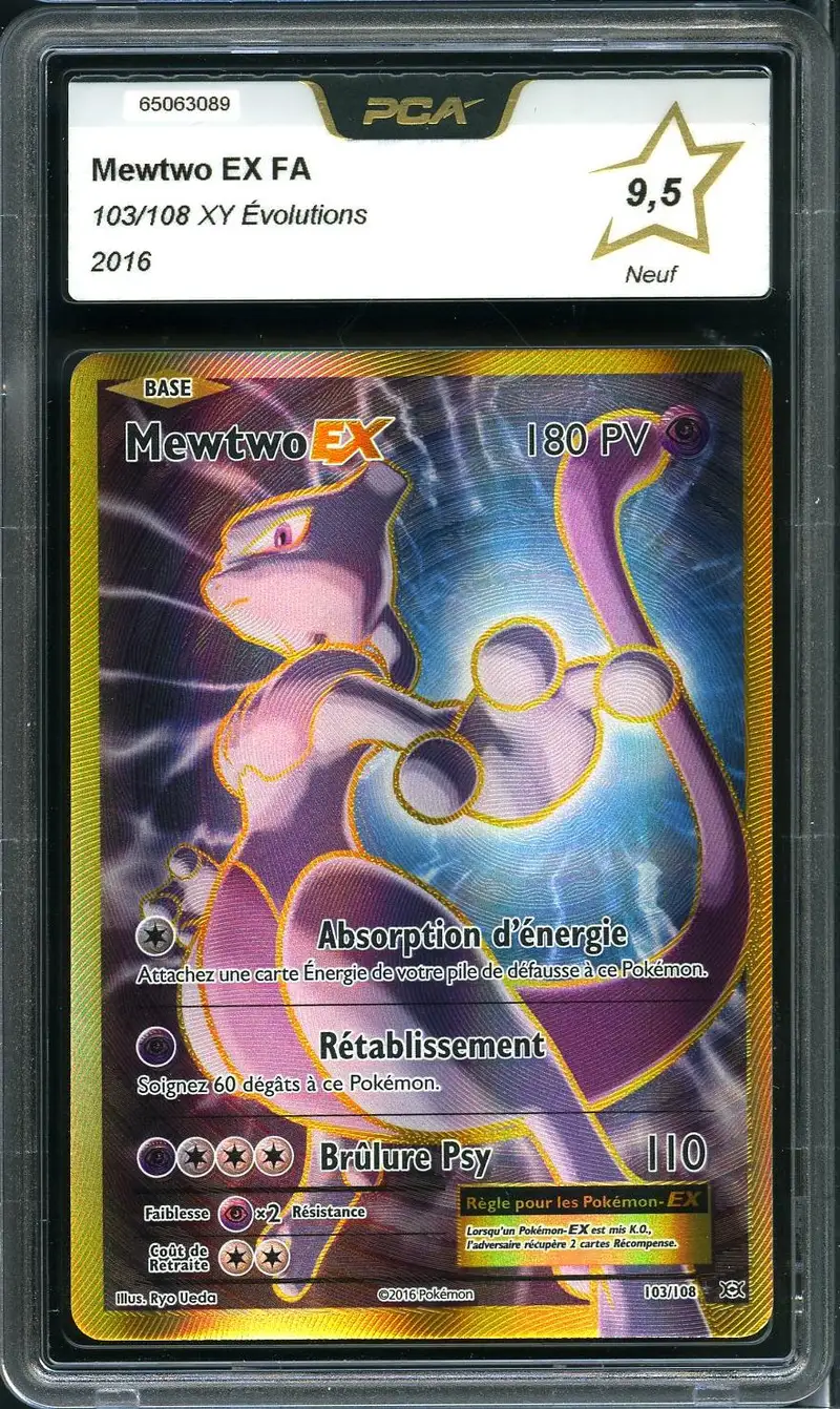 PCA 9.5 Mewtwo Ex Gold
