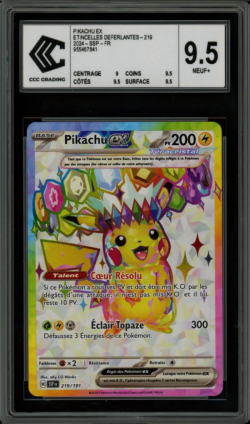 CCC 9.5 Pikachu Ex
