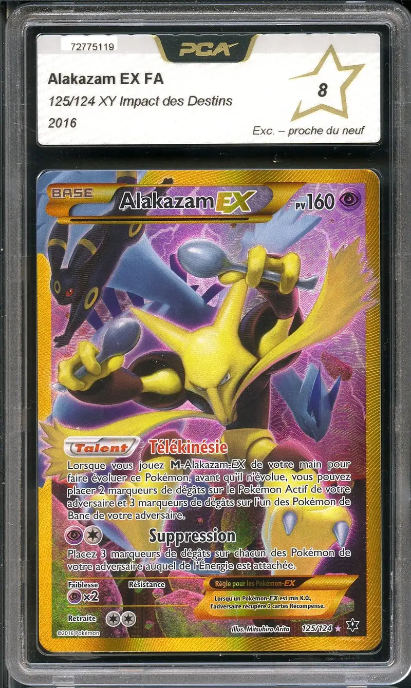 PCA 8 Alakazam Ex Gold
