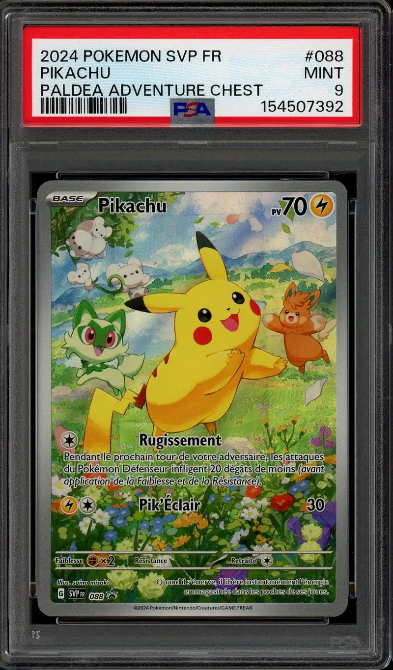 PSA 9 Pikachu