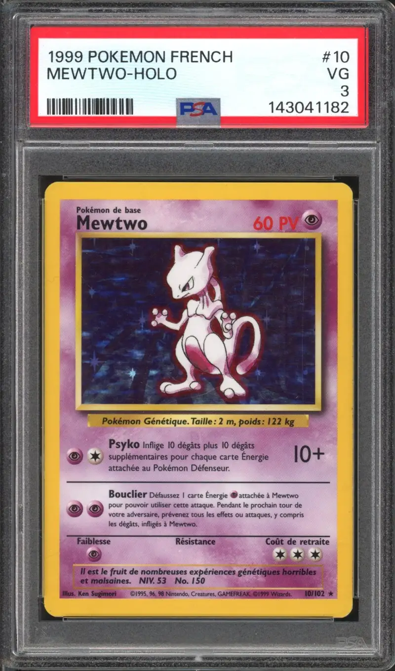 PSA 3 Mewtwo Holo
