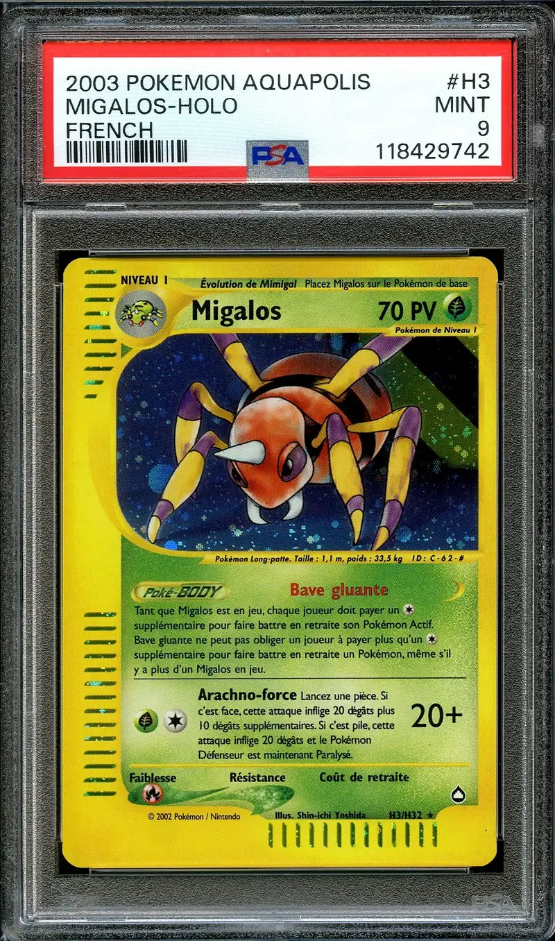PSA 9 Migalos Holo