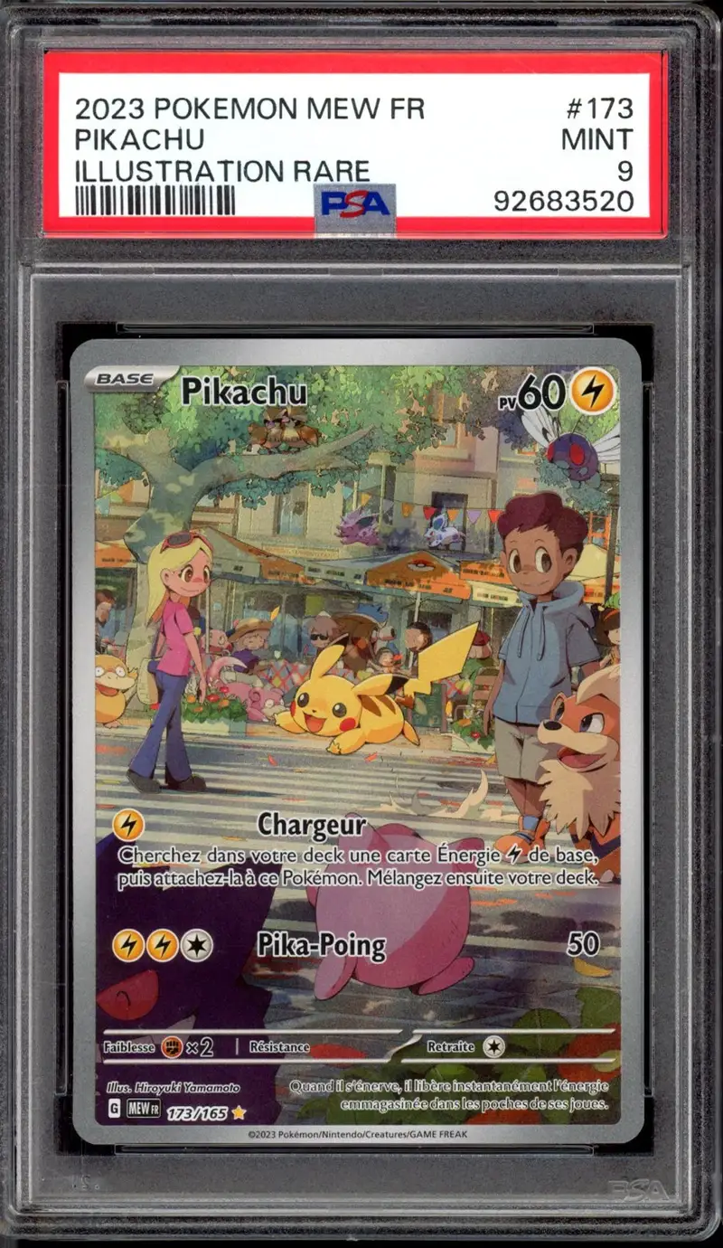 PSA 9 Pikachu