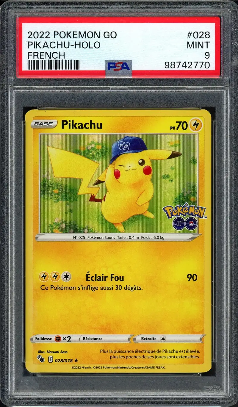 PSA 9 Pikachu Holo