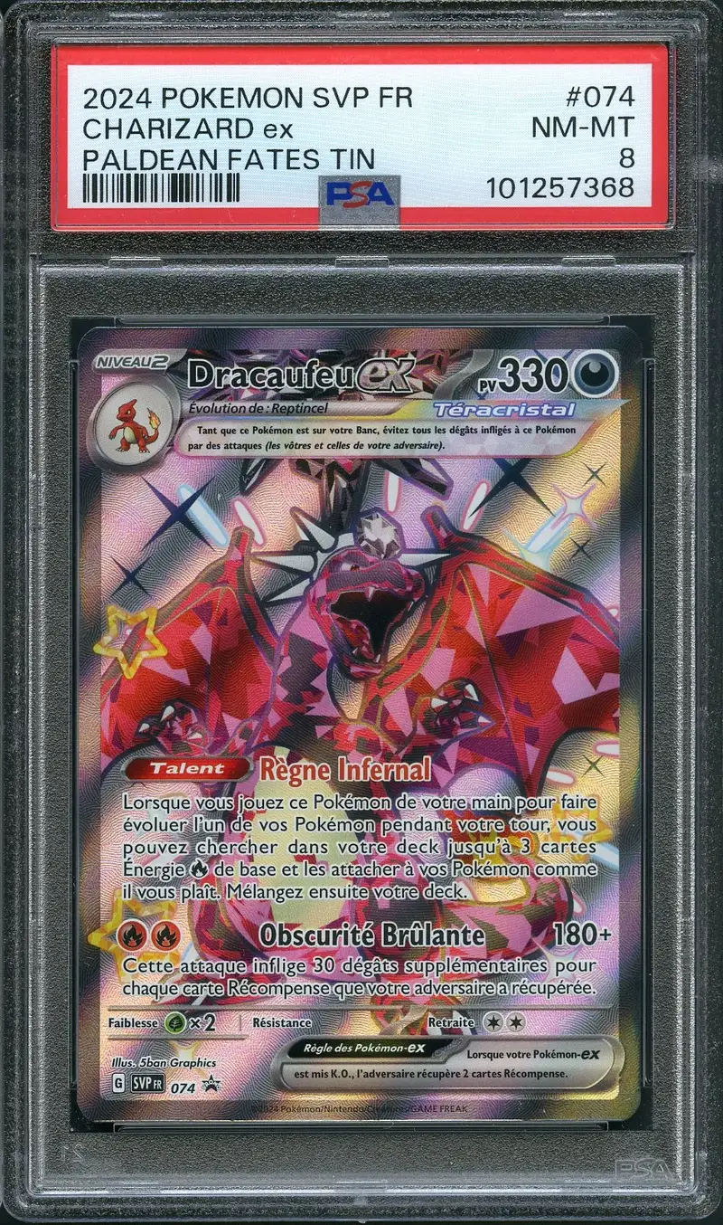 PSA 8 Dracaufeu Ex