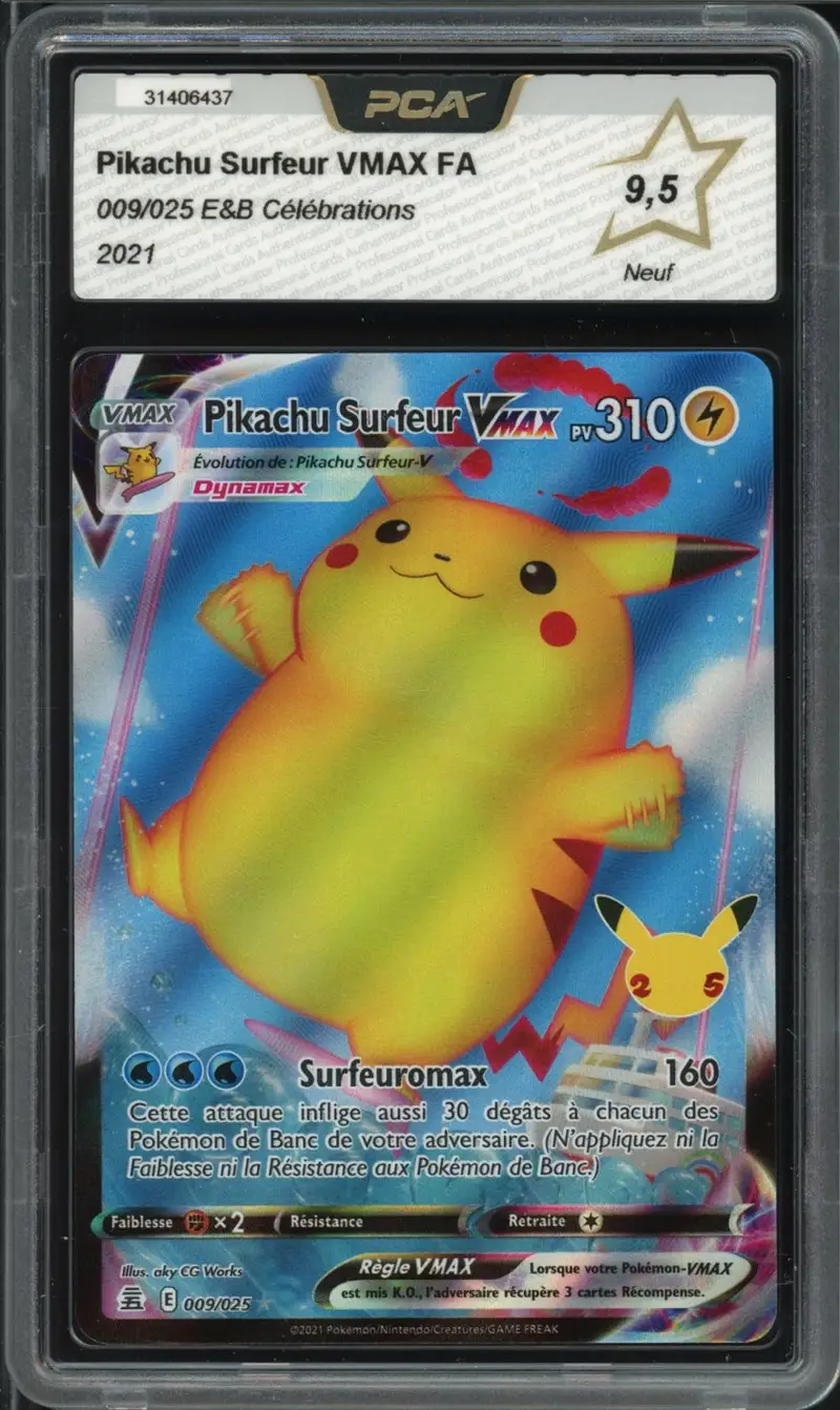 PCA 9.5 Pikachu Surfeur VMax