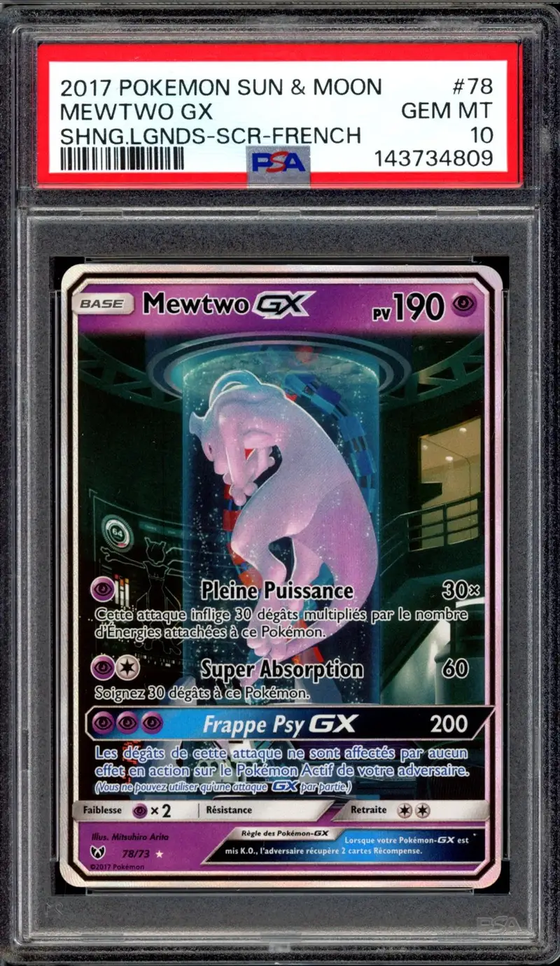 PSA 10 Mewtwo Gx