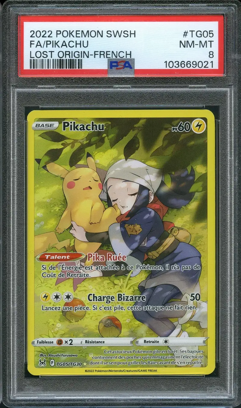 PSA 8 Pikachu