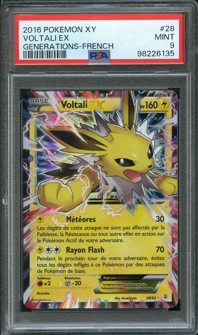 PSA 9 Voltali Ex