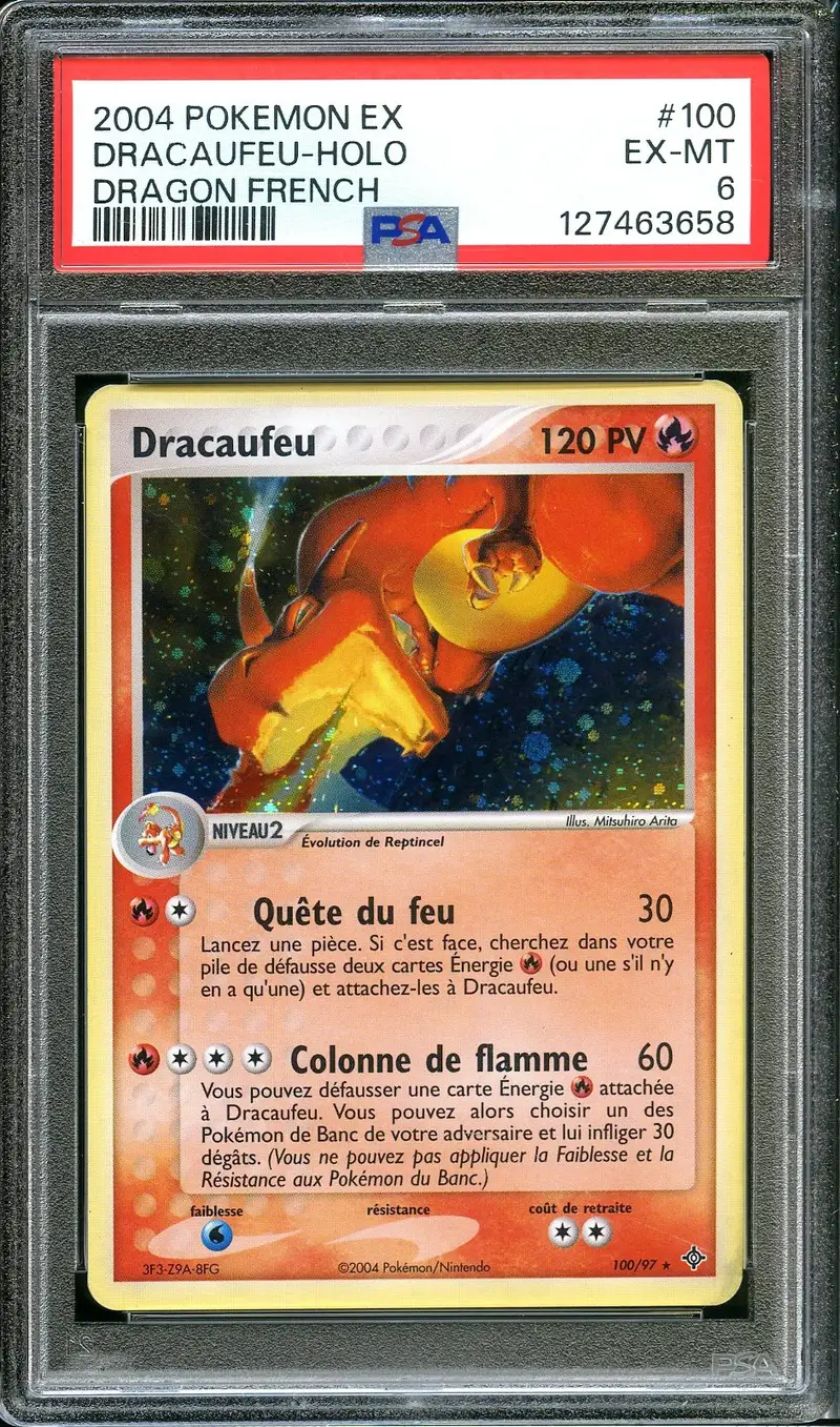 PSA 6 Dracaufeu Holo