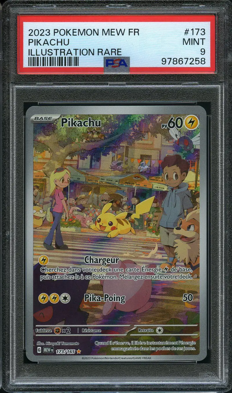 PSA 9 Pikachu