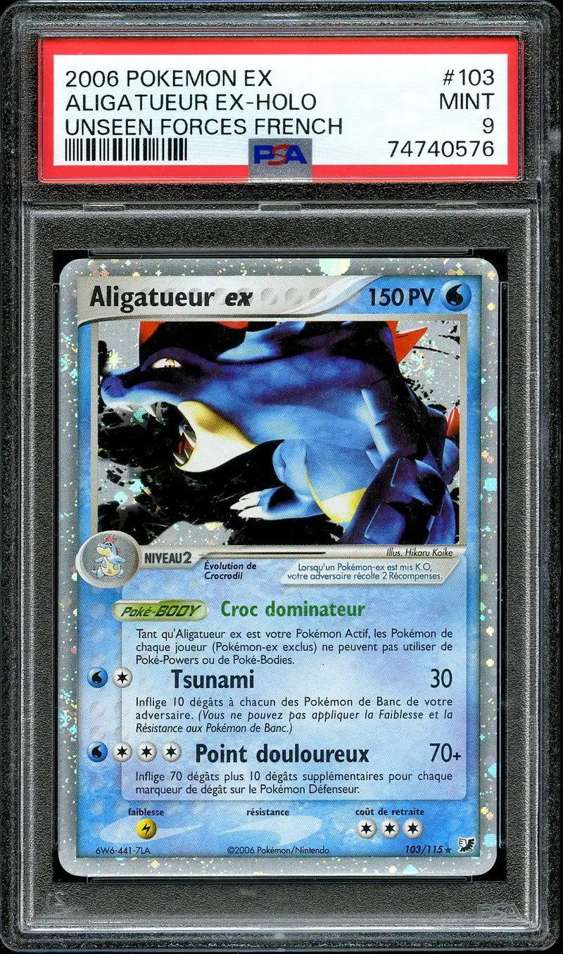 PSA 9 Aligatueur Ex