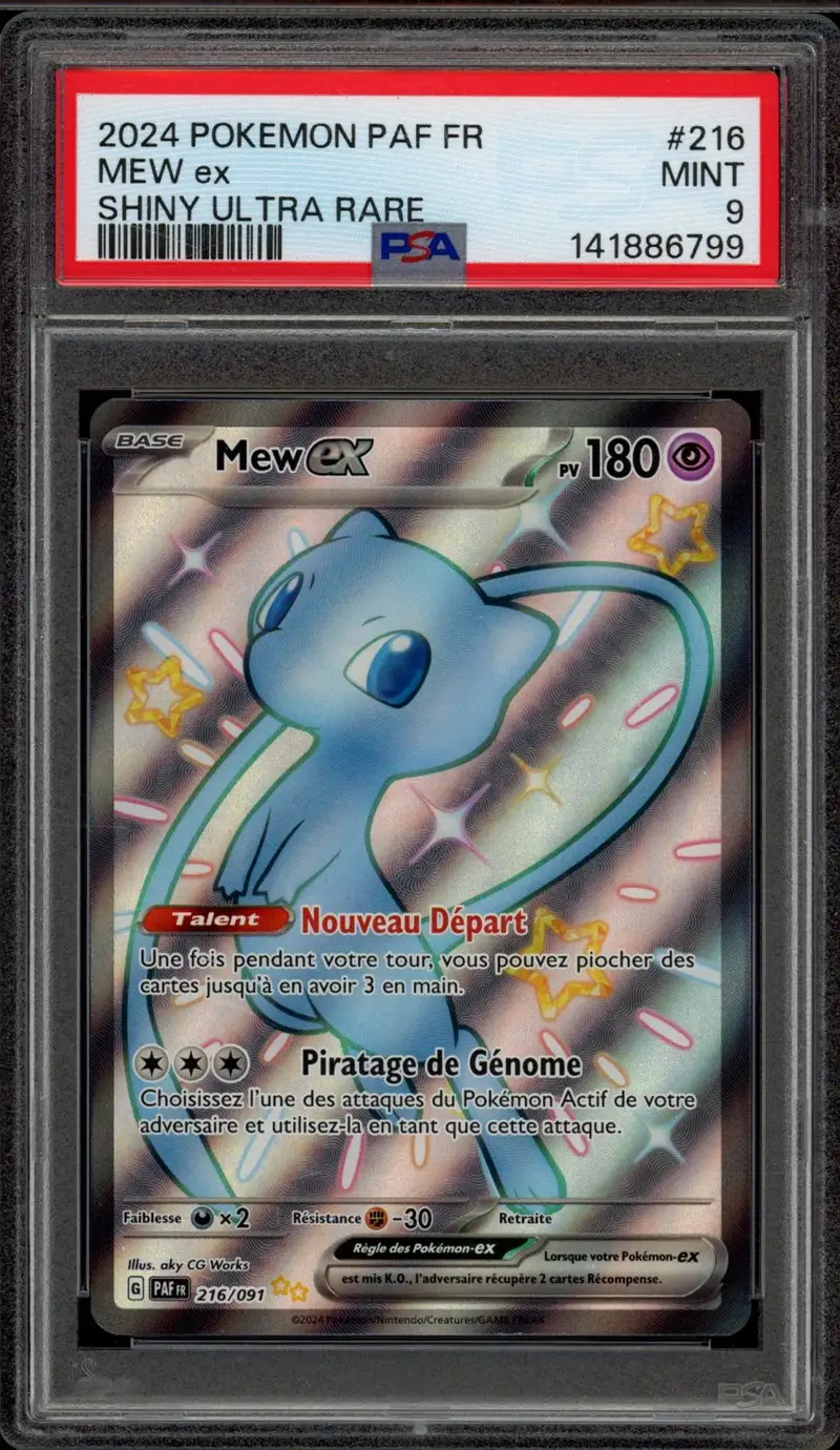 PSA 9 Mew Ex Shiny