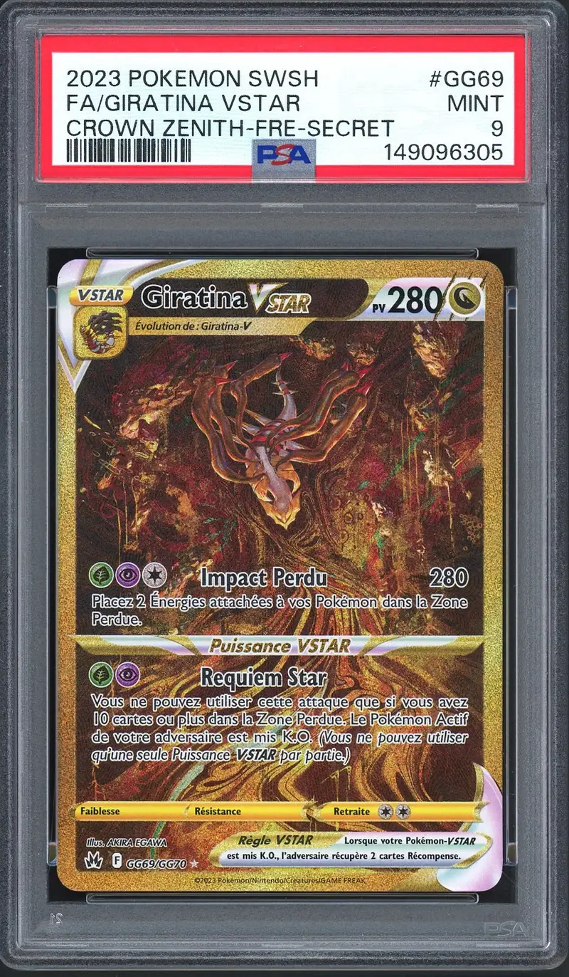 PSA 9 Giratina VStar Gold