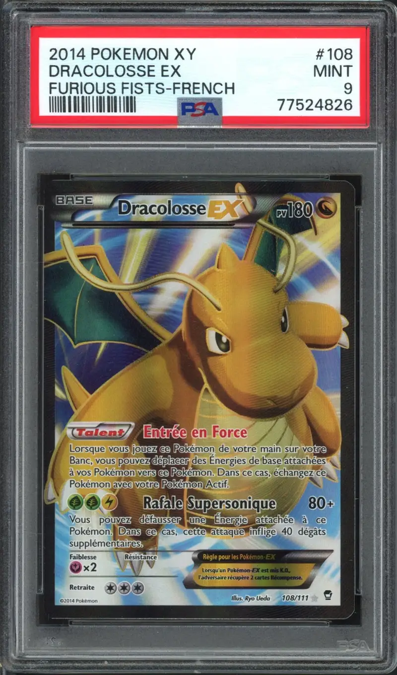 PSA 9 Dracolosse Ex