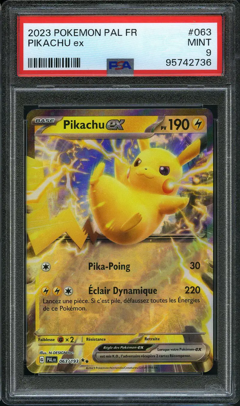 PSA 9 Pikachu Ex